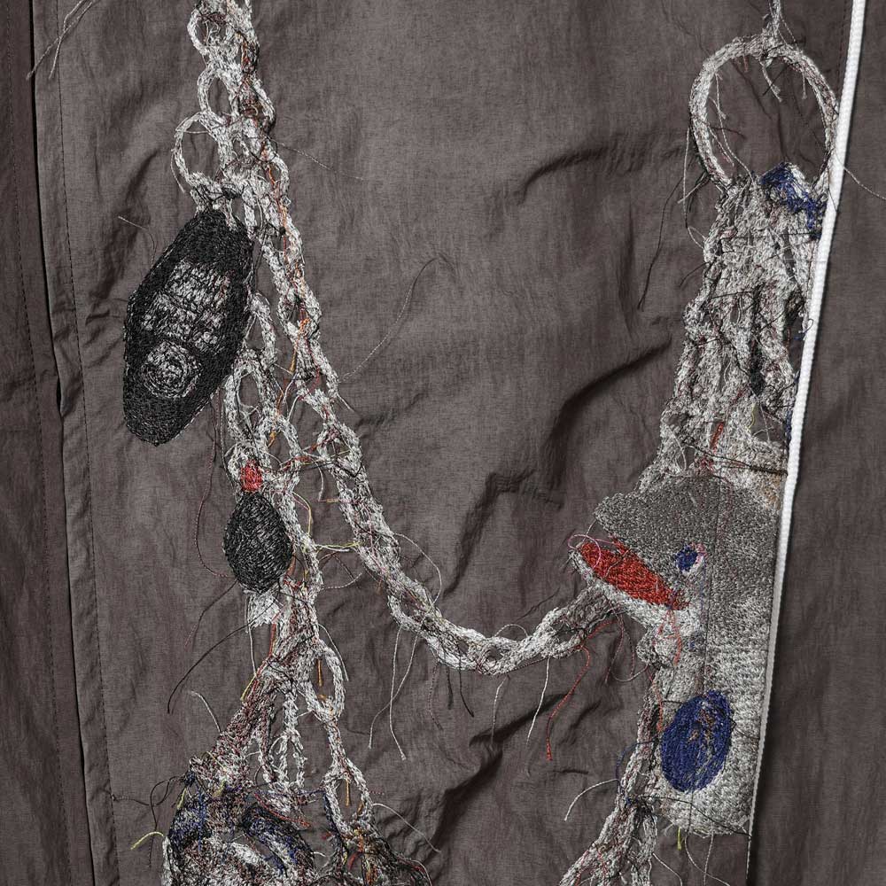 Embroidered Chain Track Jacket