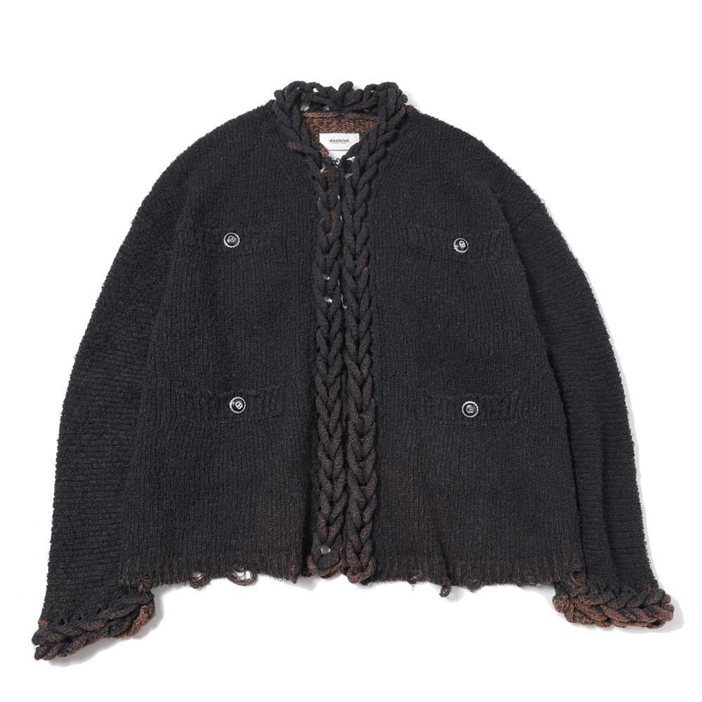 Chained Slash Knit Cardigan