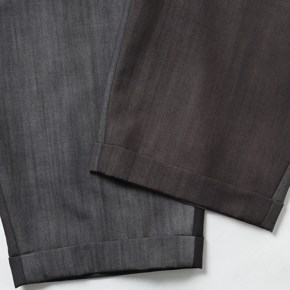 TWO TUCK TROUSERS - Bishu Japan Flow dyeing FAB -