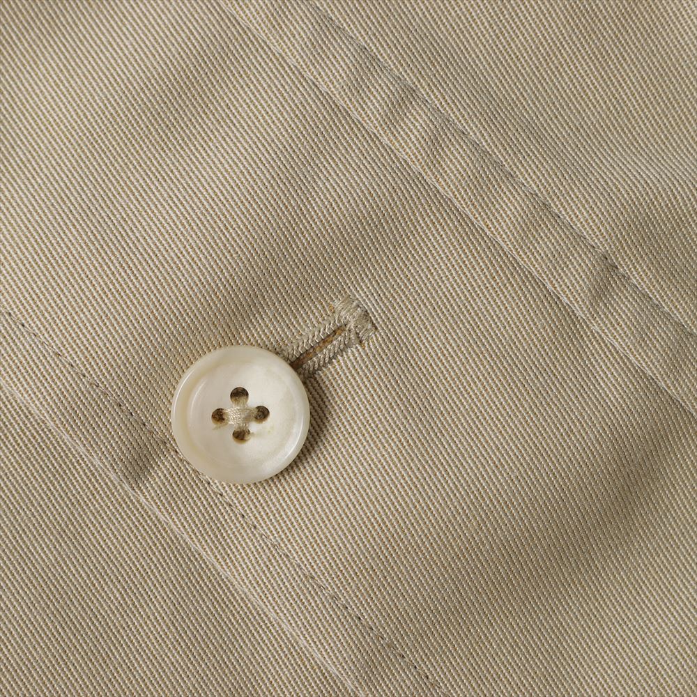 Cotton gabardine bal collar coat