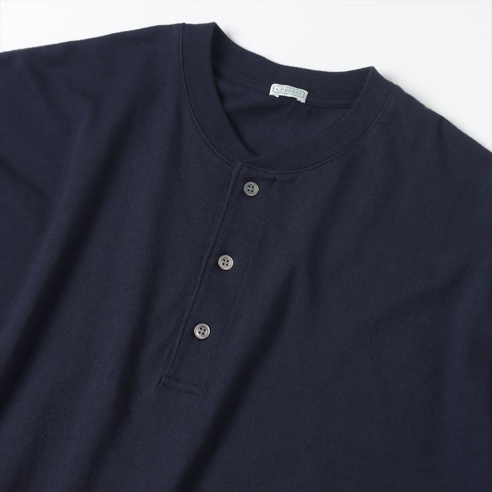 A.PRESSE (ア プレッセ) Cashmere Blend L/S Henley Neck Shirt 24SAP  