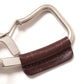 CARABINER KEY RING with HORSE LEATHER