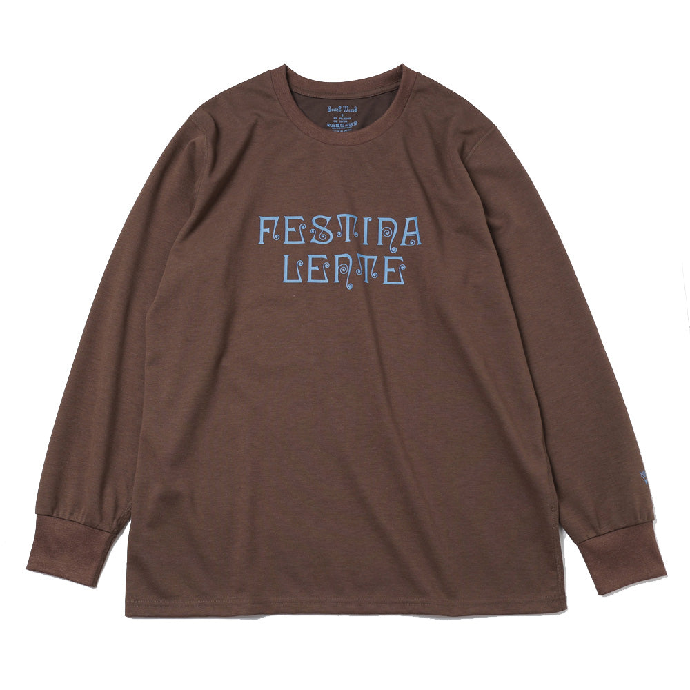 L/S Crew Neck Tee - FESTINA LENTE