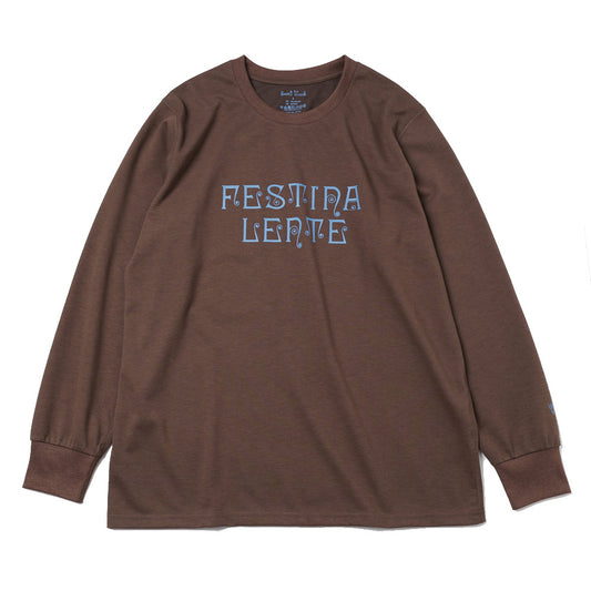 L/S Crew Neck Tee - FESTINA LENTE