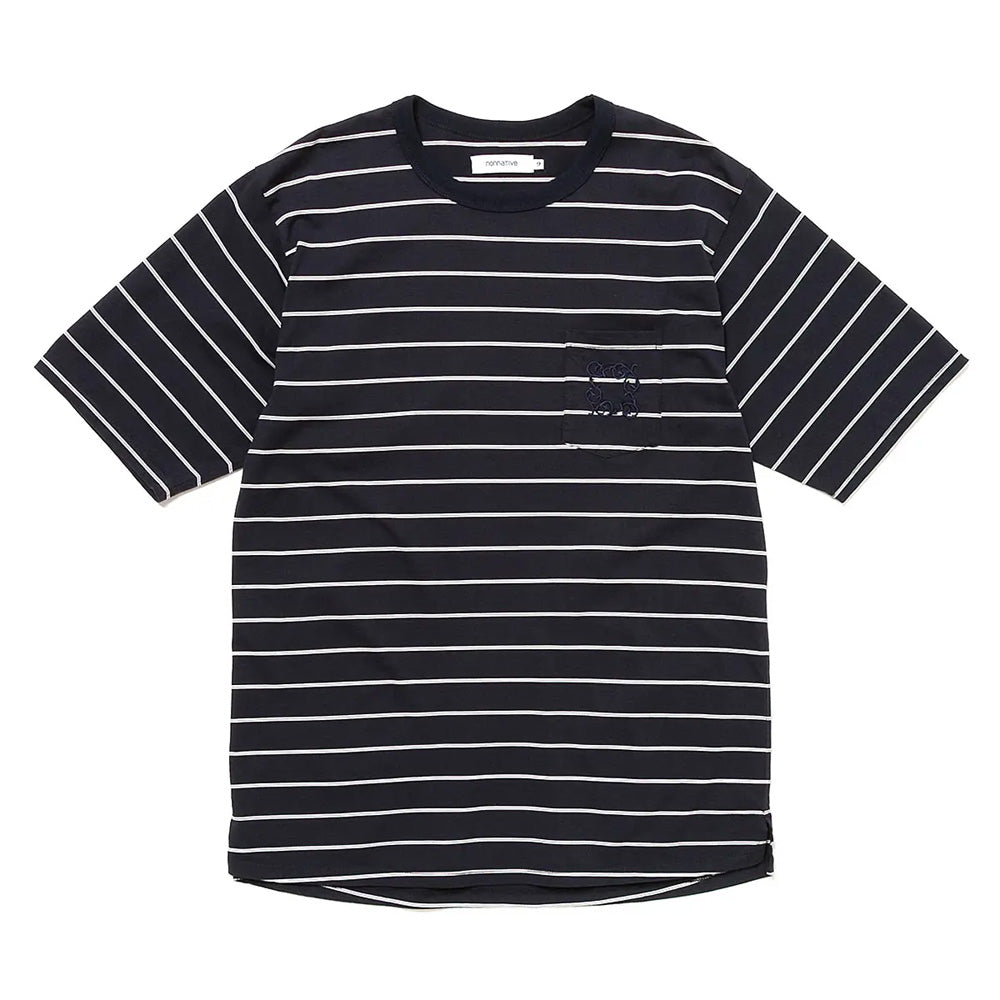 DWELLER S/S TEE BORDER COTTON JERSEY
