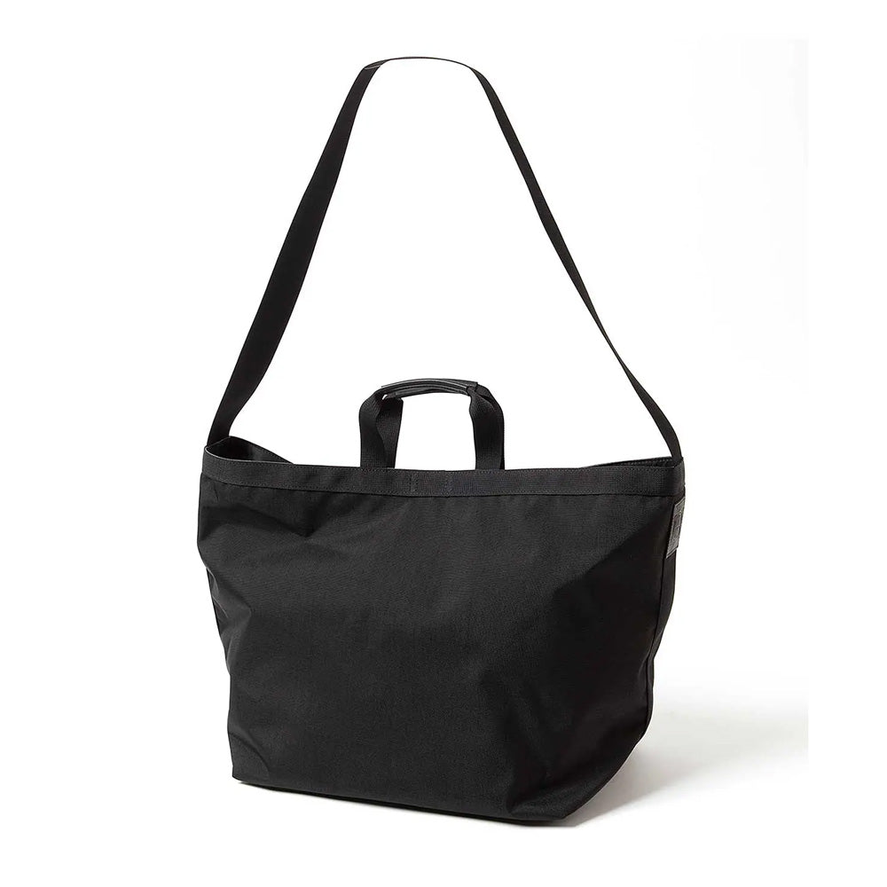 2WAY TOTE BAG NYLON OXFORD with COW LEATHER