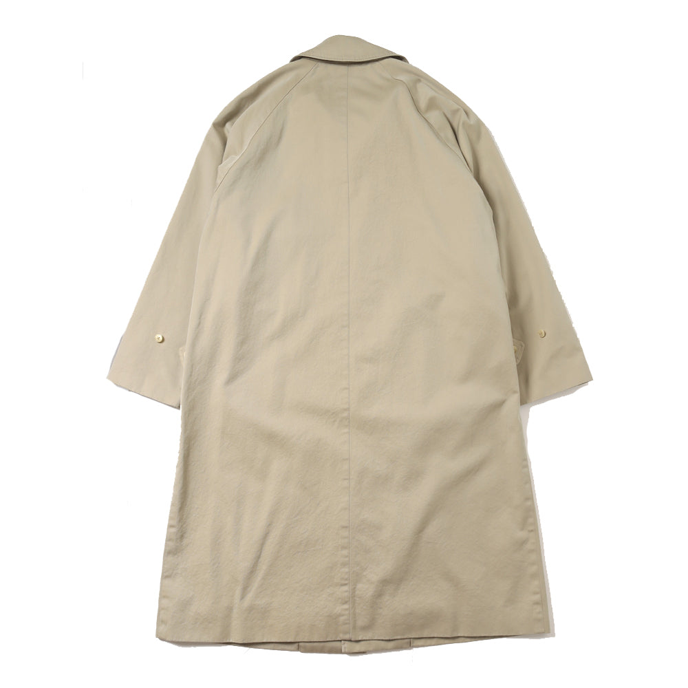 Cotton gabardine bal collar coat