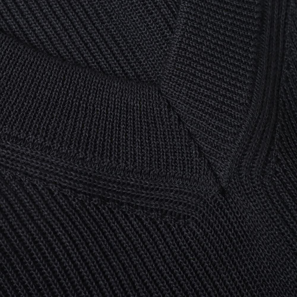 FLAT YARN RIB KNIT VEST