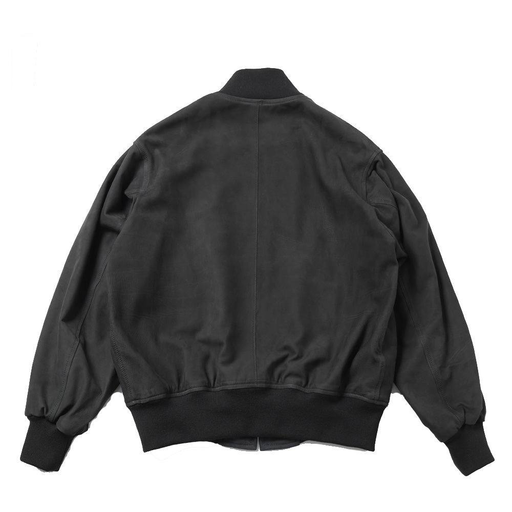 Nubuck Leather Rib Blouse 8/30mae