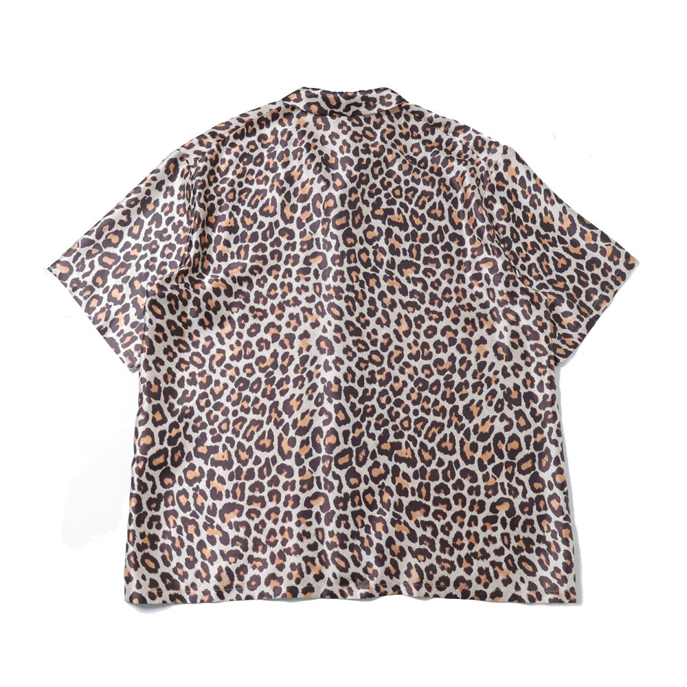 Silk open collar SS shirt