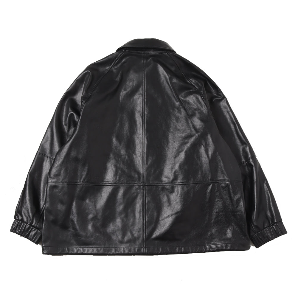 lamb leather coach jacket
