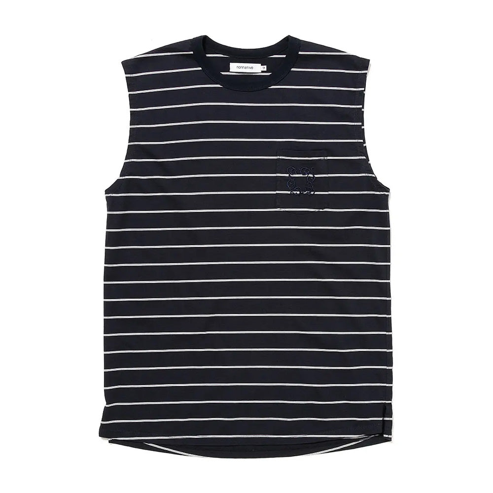 DWELLER N/S TEE BORDER COTTON JERSEY