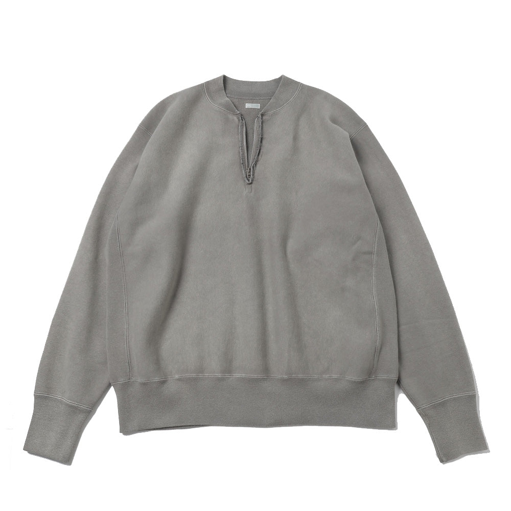 Vintage Half Zip Rib Collar Sweatshirt