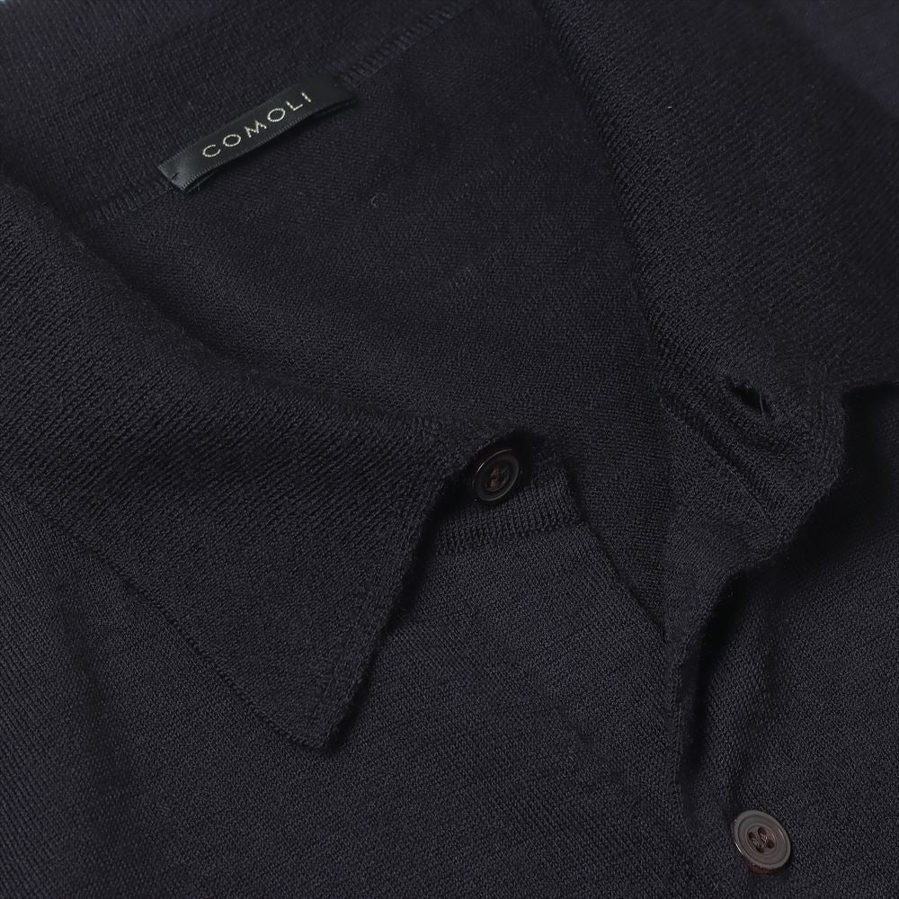 Wool collared cardigan