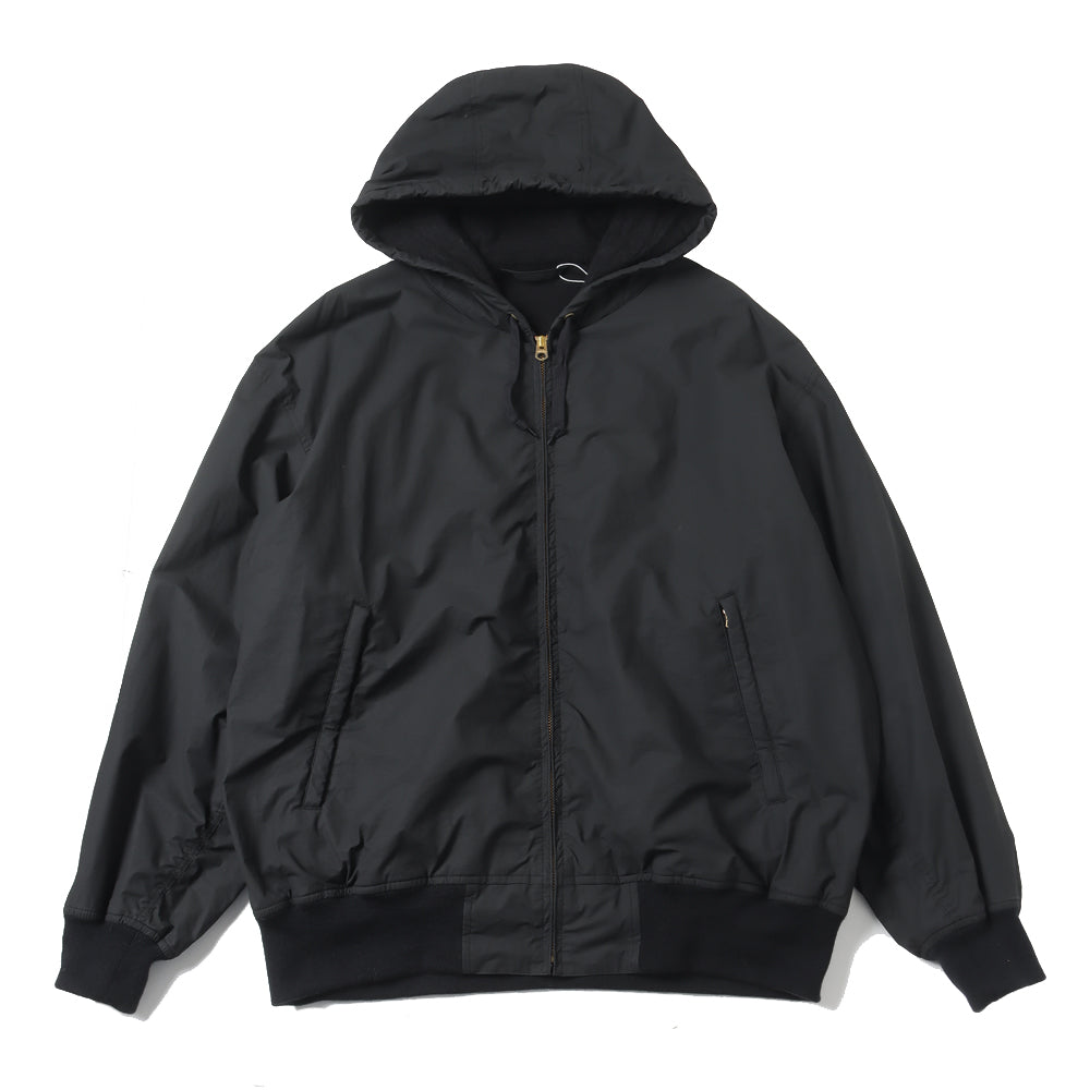 Cotton nylon zip parka