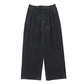 Wool Corduroy Wide Tapered Trousers