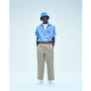 Unlikely Open Collar Work Chambray with Flower
