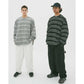 SUPER BIG LS TEE (MULTI STRIPE)