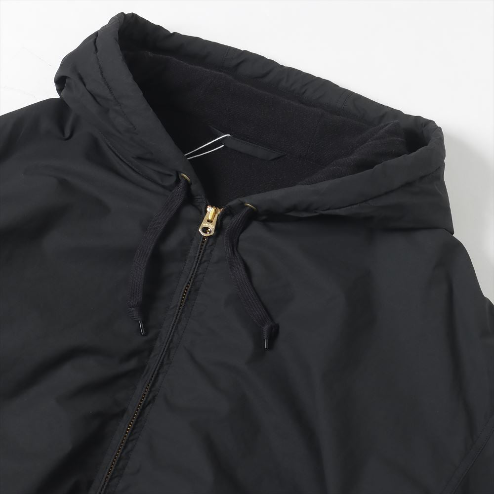 Cotton nylon zip parka
