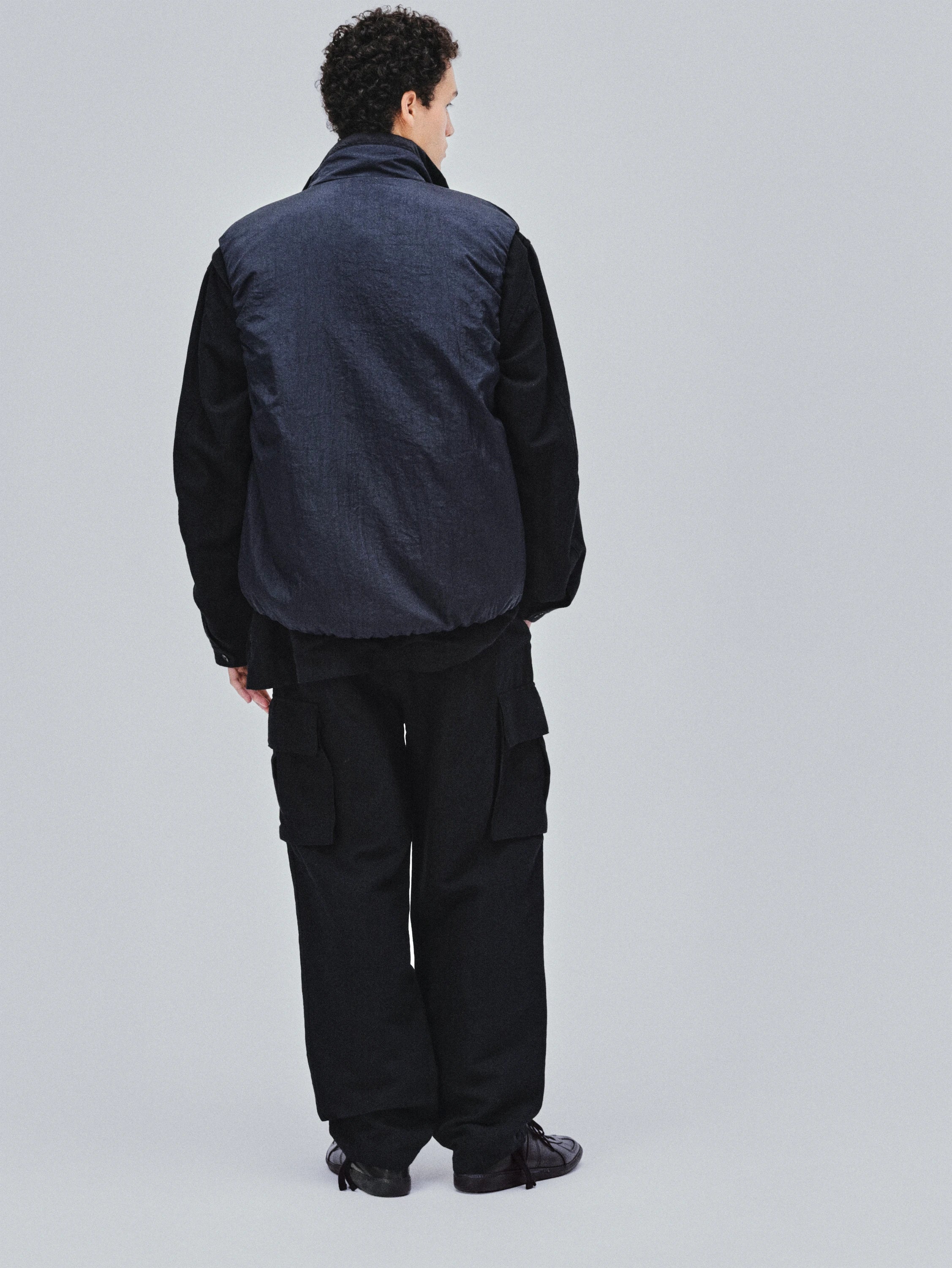 kaptain sunshine padding vest 36 ネイビー KAPTAIN SUNSHINE (キャプテン サンシャイン) Shrink Nylon Puff Vest
