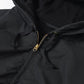 Cotton nylon zip parka