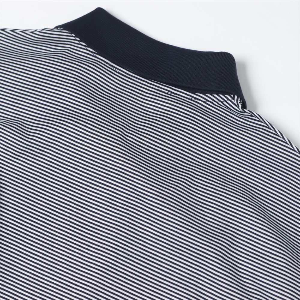 Narrow Striped L/S Polo Shirt