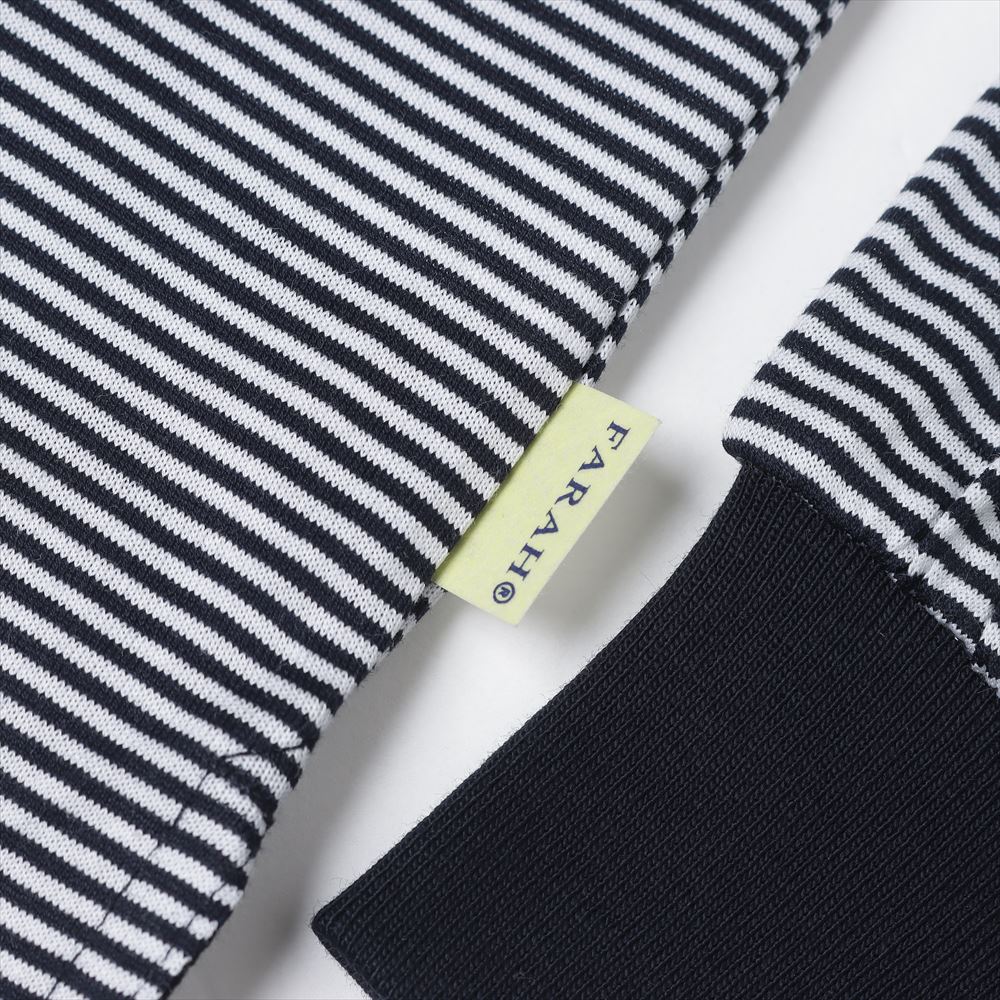 Narrow Striped L/S Polo Shirt