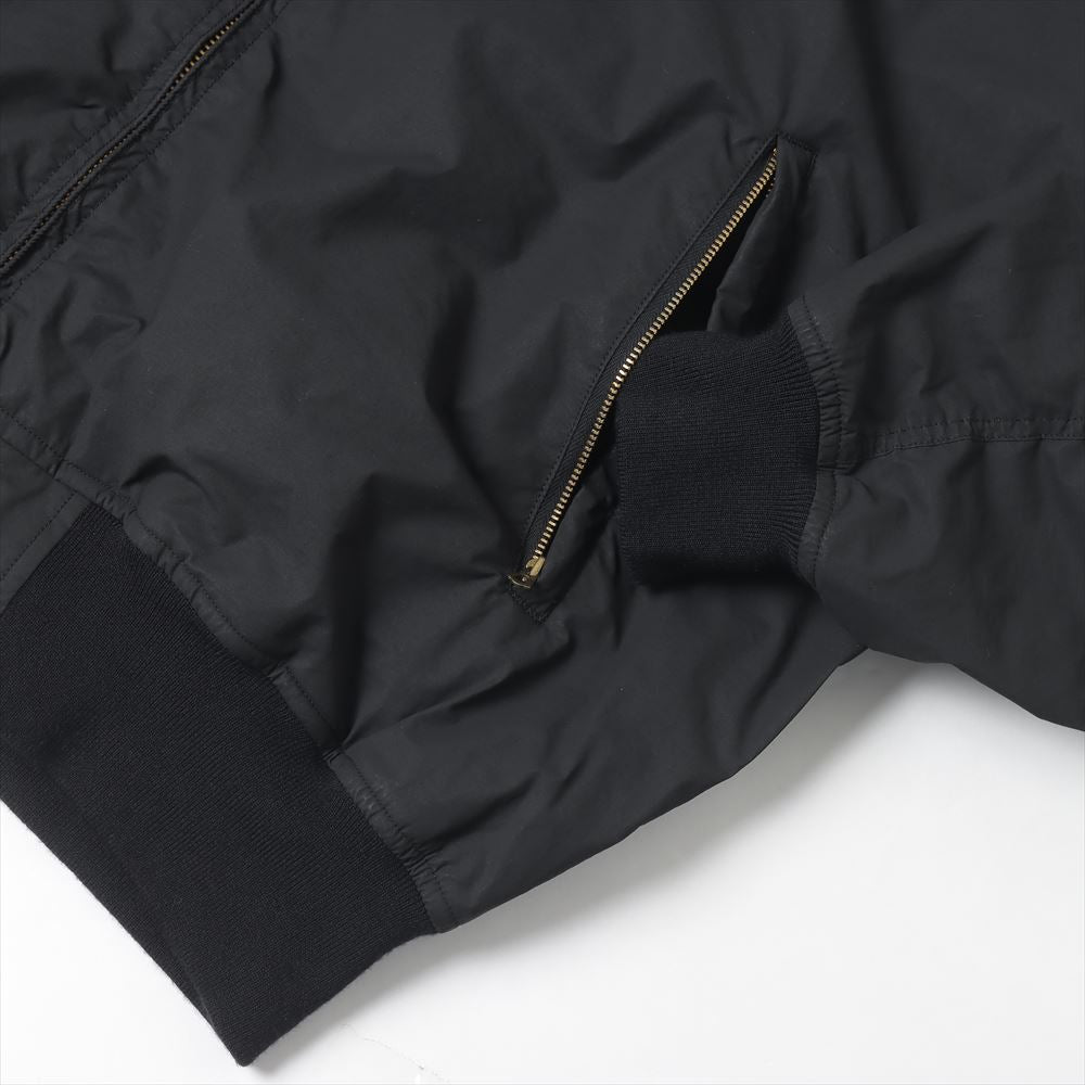 Cotton nylon zip parka