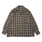Wool Ombre Open Collar Shirt