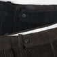 Wool Corduroy Wide Tapered Trousers