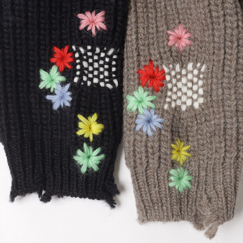 DARNING CUT OFF DRIVERS KNITWEAR