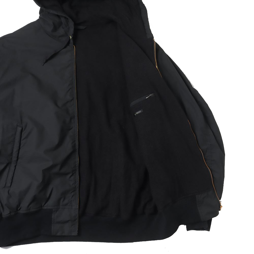 Cotton nylon zip parka