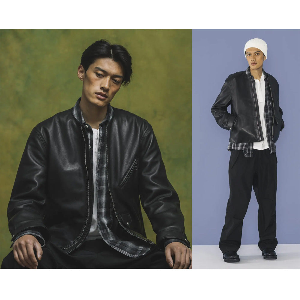 RIDER BLOUSON SHEEP LEATHER WITH WINDSTOPPER