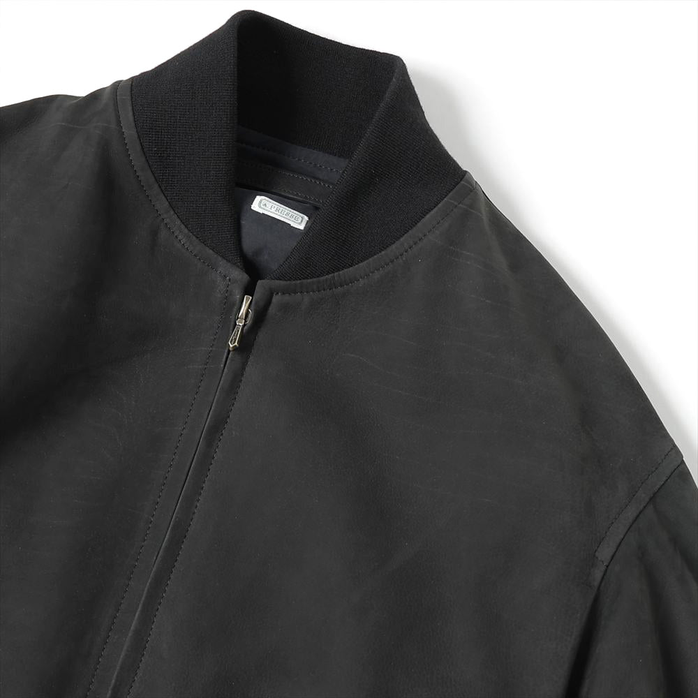 Nubuck Leather Rib Blouse 8/30mae