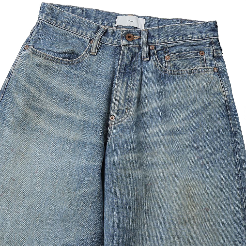 FADED MODERN DENIM PANTS WIDE CUT