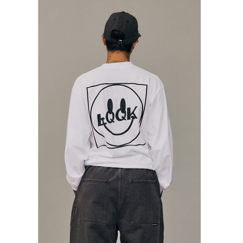 LQQK Smiley logo Pocket tee