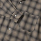 Wool Ombre Open Collar Shirt