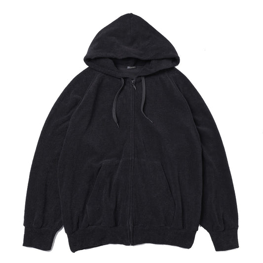 Pile zip parka