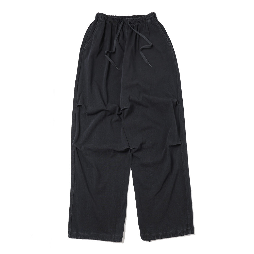 Cotton jersey knee-tuck pants