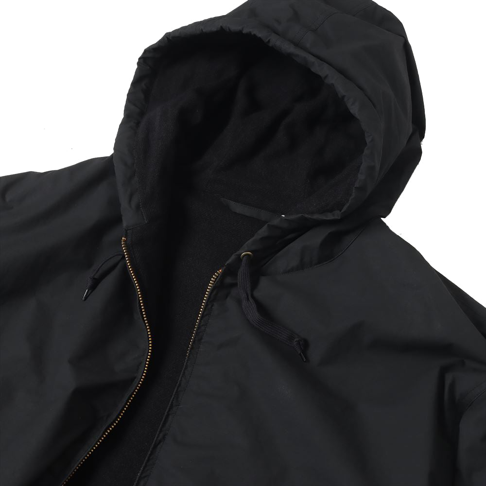 Cotton nylon zip parka