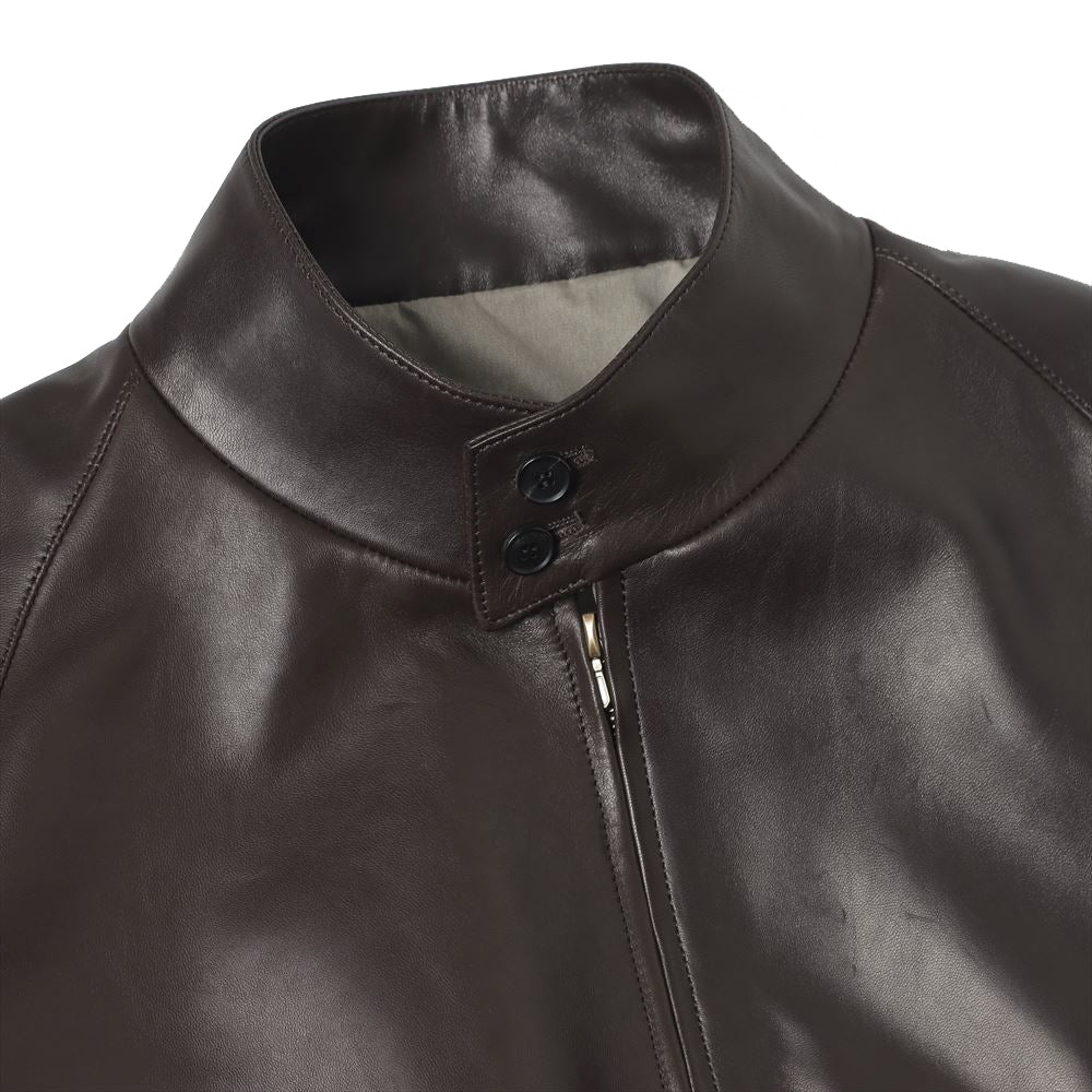 Leather Harrington Jacket