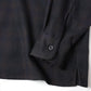 Wool Ombre Open Collar Shirt