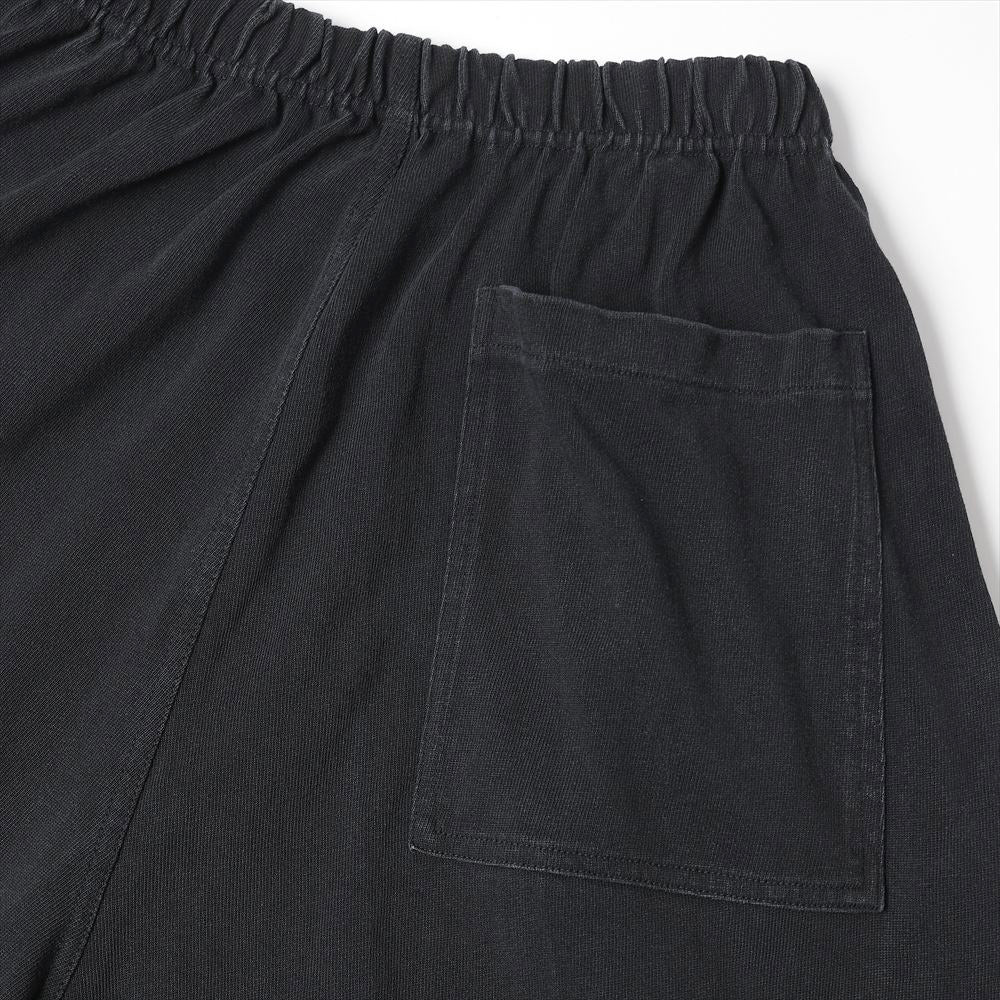 Cotton jersey knee-tuck pants