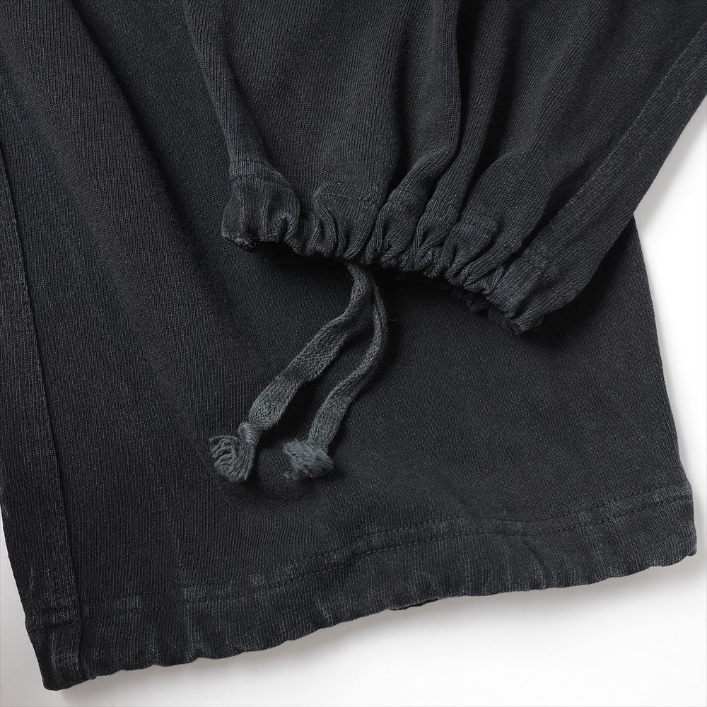 Cotton jersey knee-tuck pants
