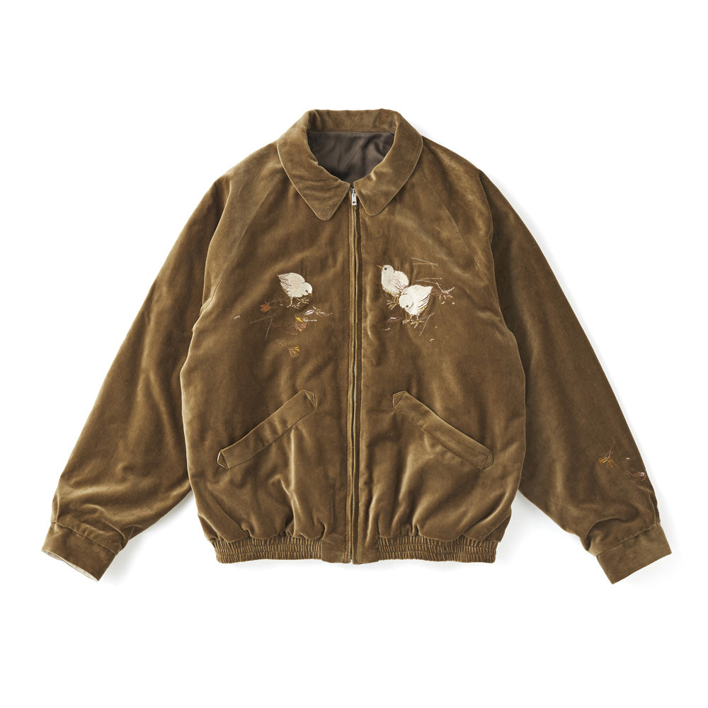 STUNNING VELVET SOUVENIR JACKET(Niwatori to Hiyoko)