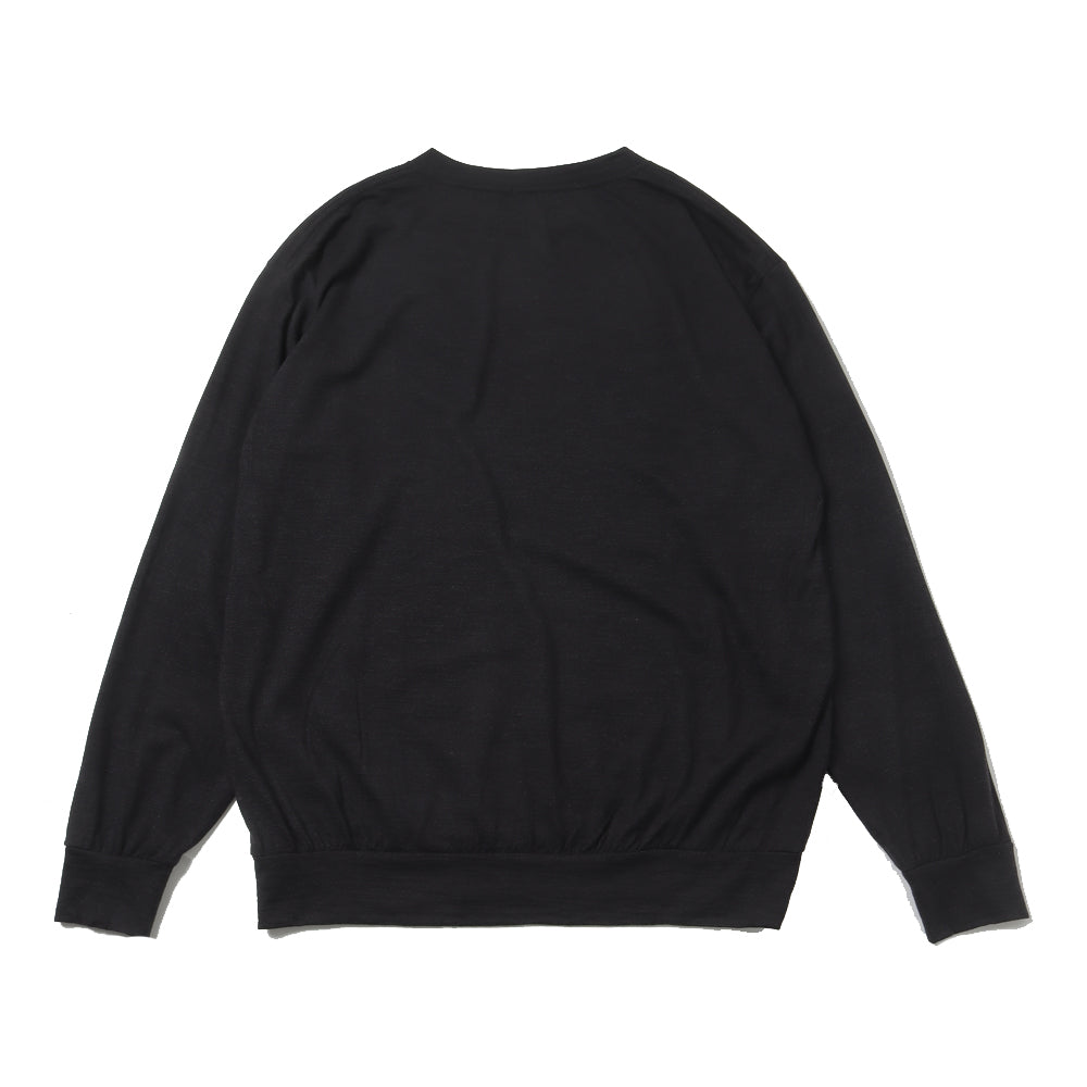 Wool Jersey Long Sleeve Crew Shirt