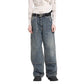 Vintage Washed Painter Denim Wide Pants