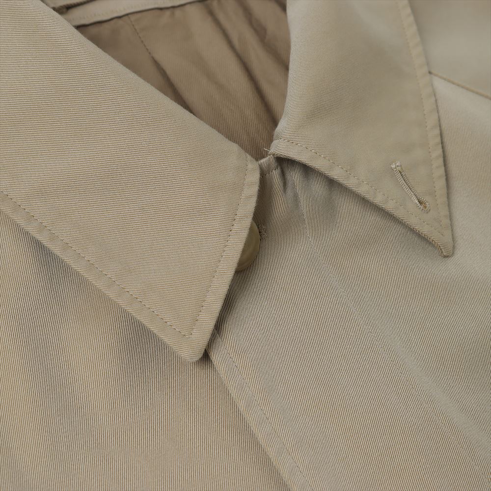 Cotton gabardine bal collar coat