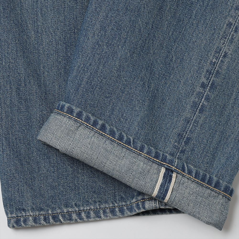 No.22 Washed Wide Denim Pants