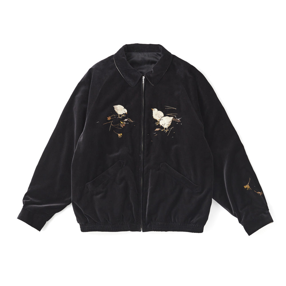 STUNNING VELVET SOUVENIR JACKET(Niwatori to Hiyoko)